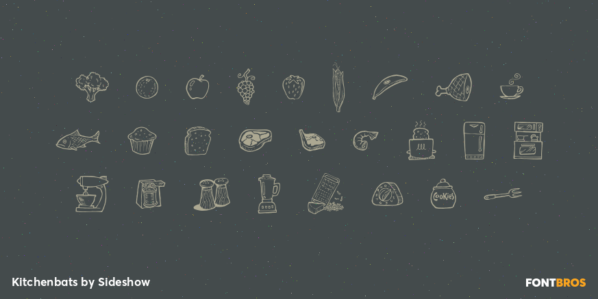 Kitchenbats Font Poster #3