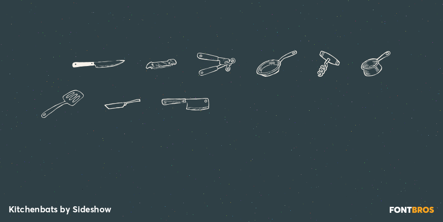 Kitchenbats Font Poster #4