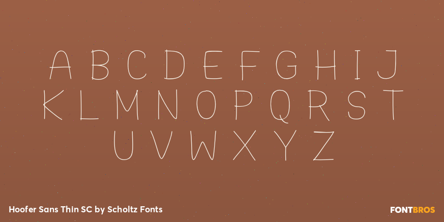 Hoofer Sans Thin SC Font Poster #1