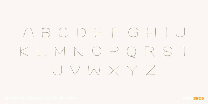 Hoofer Sans Thin SC Font Poster #1