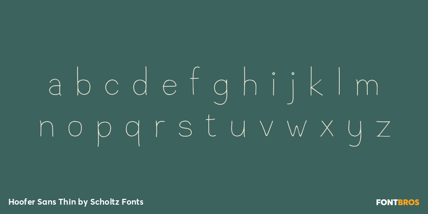 Hoofer Sans Thin Font Poster #1