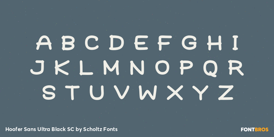 Hoofer Sans Ultra Black SC Font Poster #1