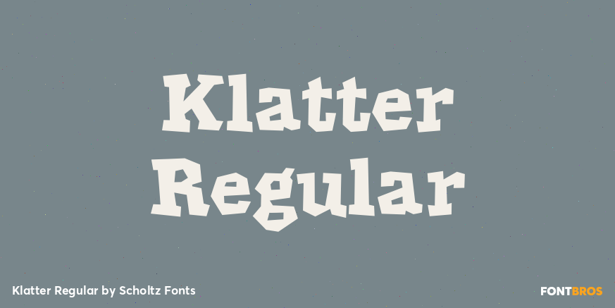 Klatter Regular Font Poster #1