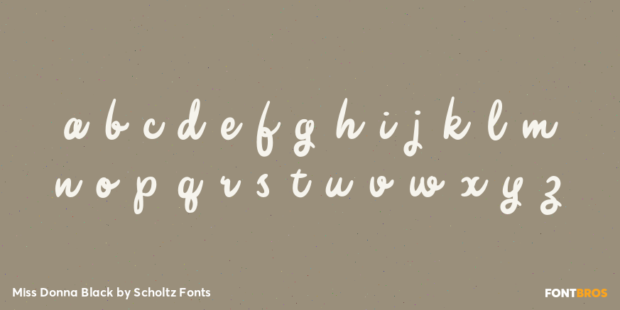 Miss Donna Black Font Poster #3