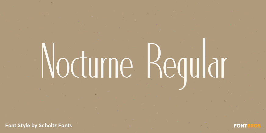 Nocturne Regular Font Poster #1