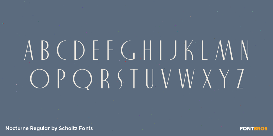 Nocturne Regular Font Poster #2