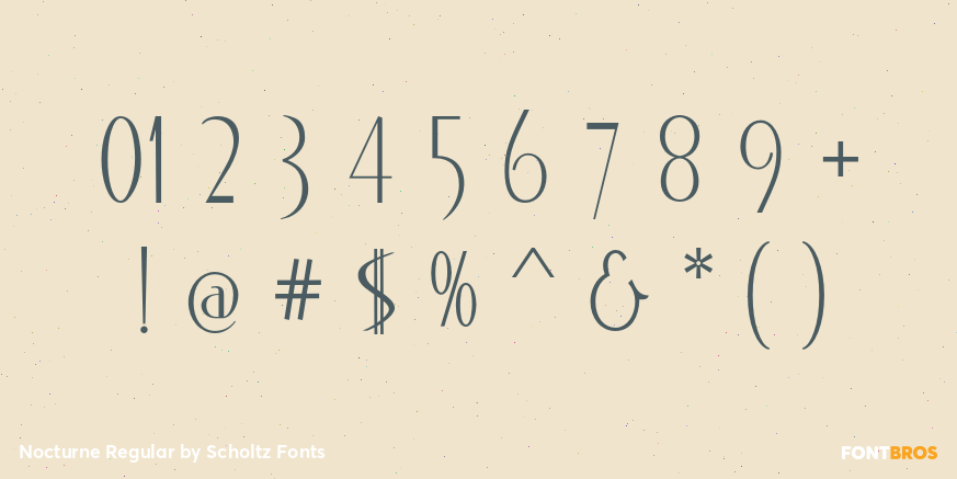 Nocturne Regular Font Poster #4