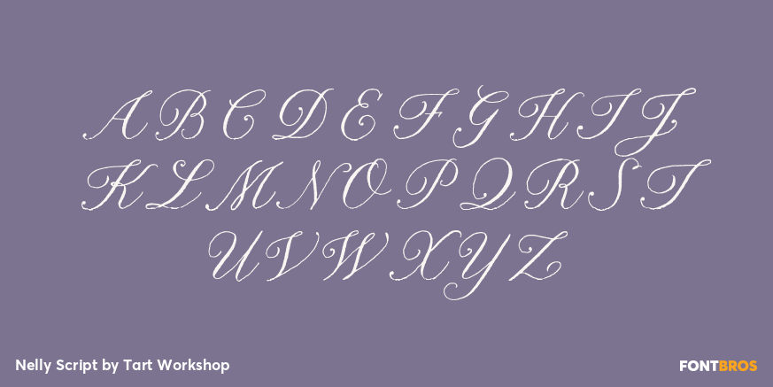 Nelly Script Font Poster #2