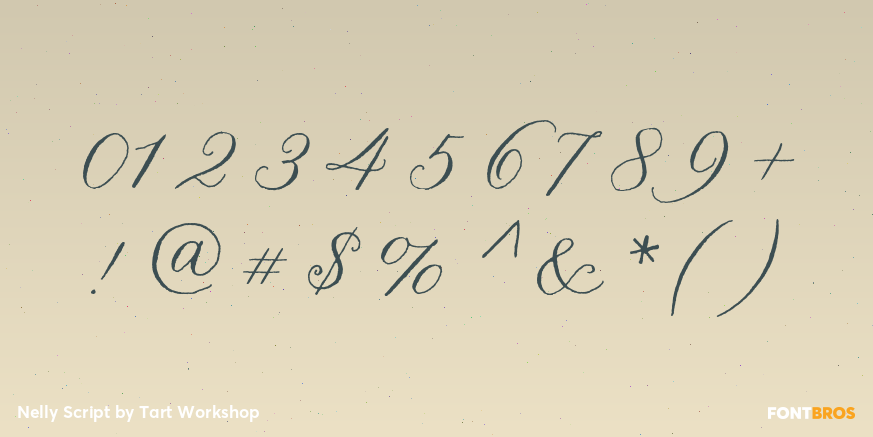 Nelly Script Font Poster #4