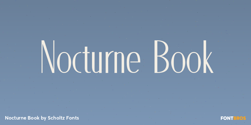 Nocturne Book Font Poster #1