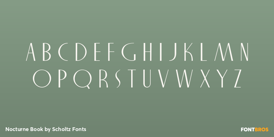 Nocturne Book Font Poster #2