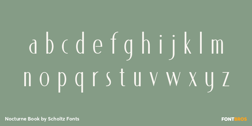 Nocturne Book Font Poster #3