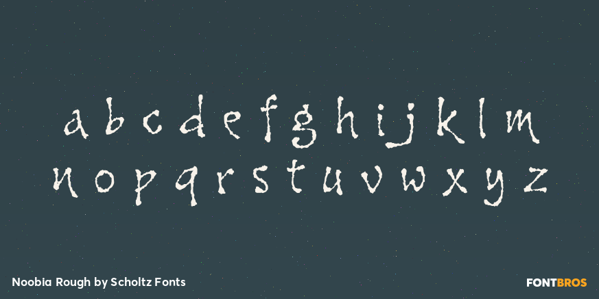 Noobia Rough Font Poster #3