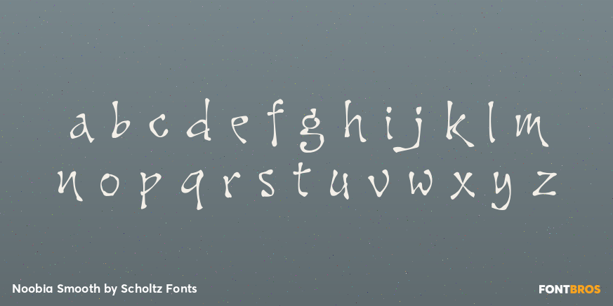 Noobia Smooth Font Poster #3