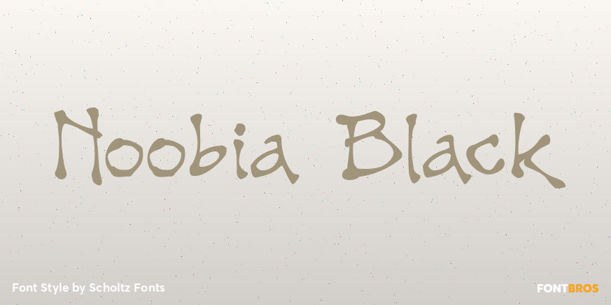 Noobia Black Font Poster #1