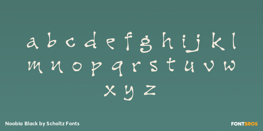 Noobia Black Font Poster #1