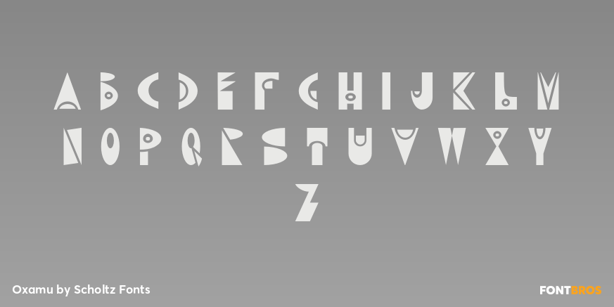Oxamu Font Poster #2