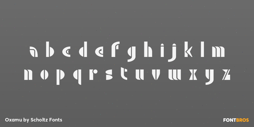 Oxamu Font Poster #3