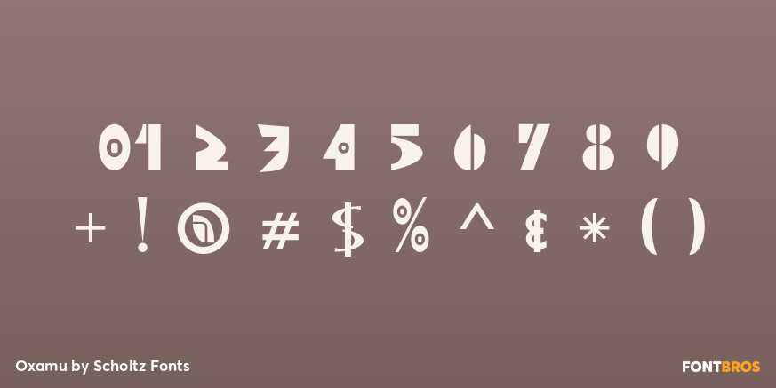 Oxamu Font Poster #4