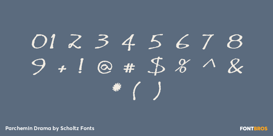 Parchemin Drama Font Poster #4