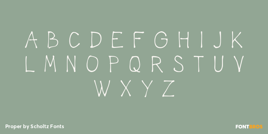 Proper Font Poster #2