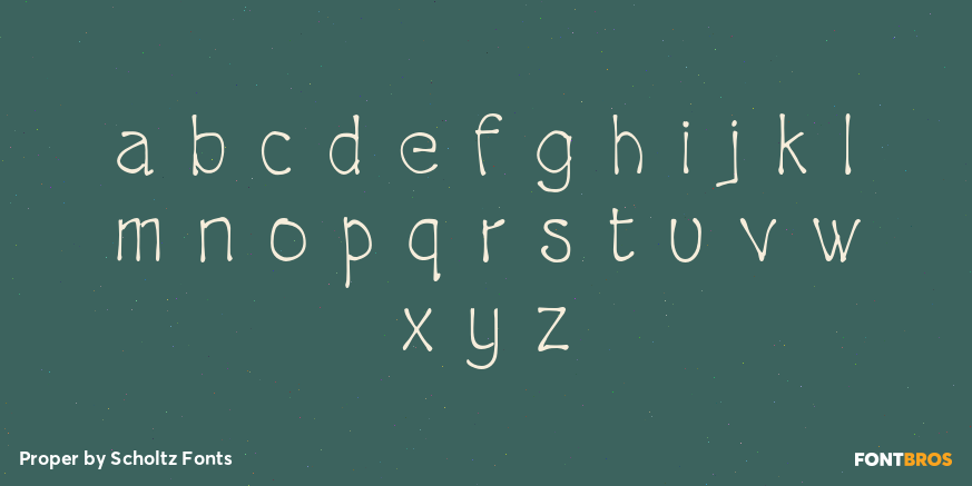 Proper Font Poster #3