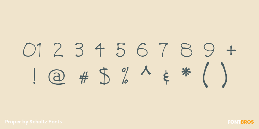 Proper Font Poster #4