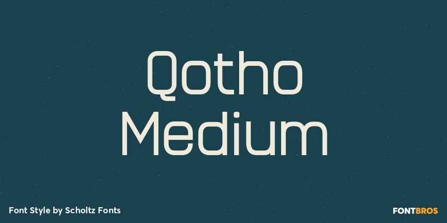 Qotho Medium Font Poster #1