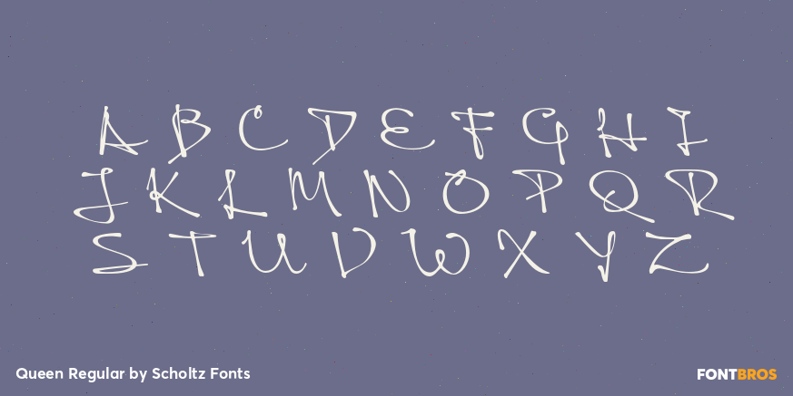 Queen Regular Font Poster #2