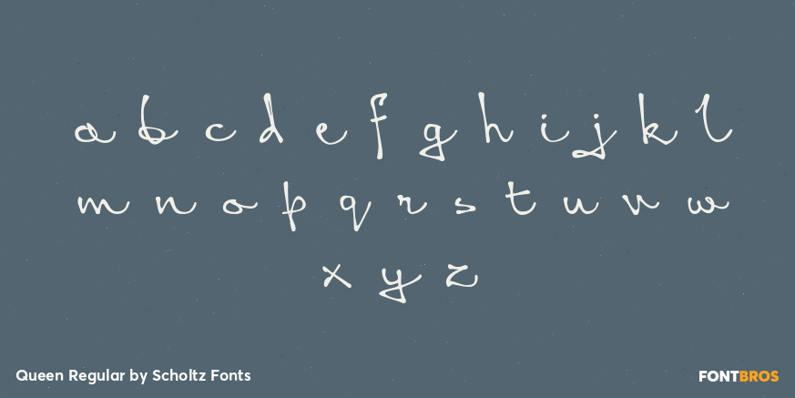 Queen Regular Font Poster #3