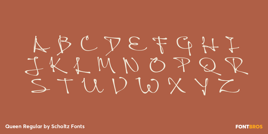 Queen Regular Font Poster #1