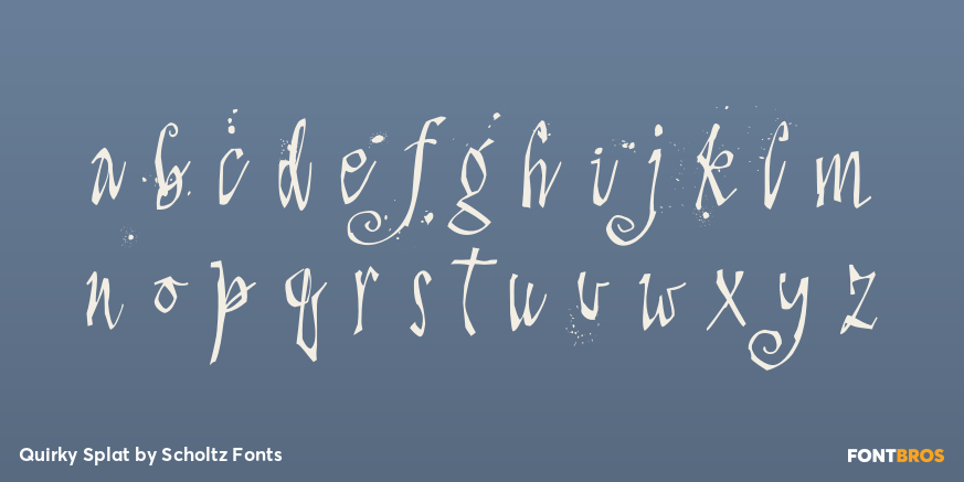 Quirky Splat Font Poster #3