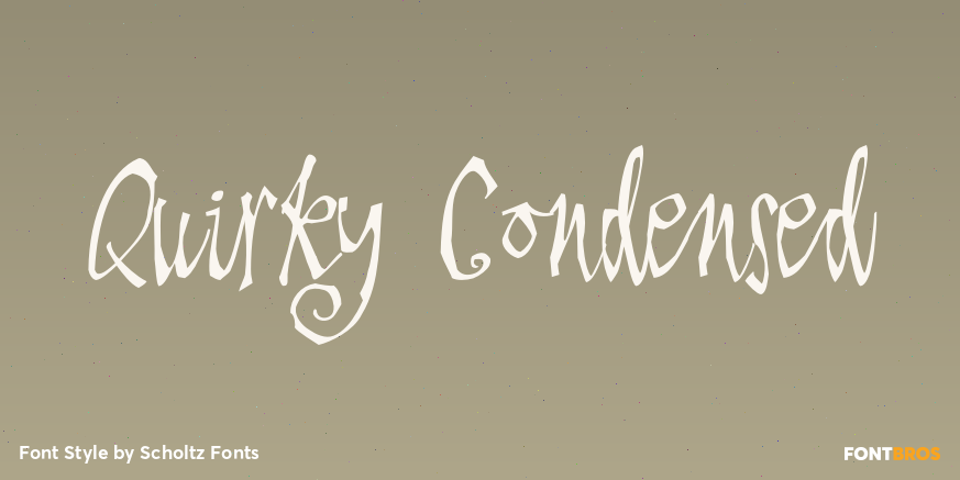 Quirky Condensed Poster