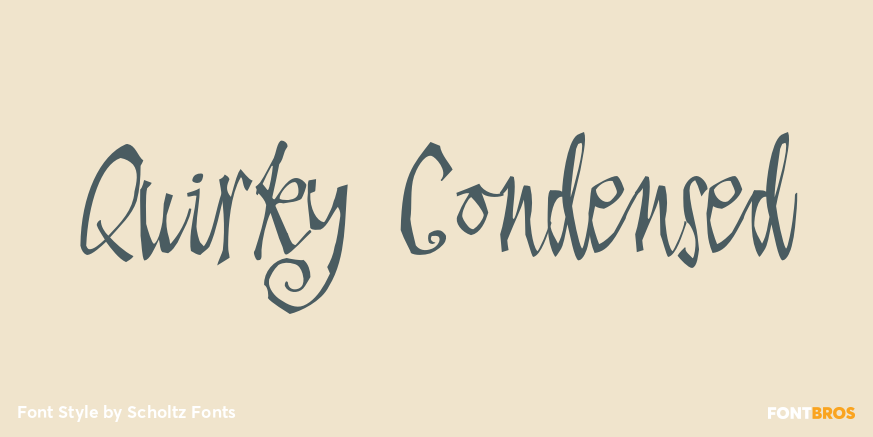 Quirky Condensed Poster