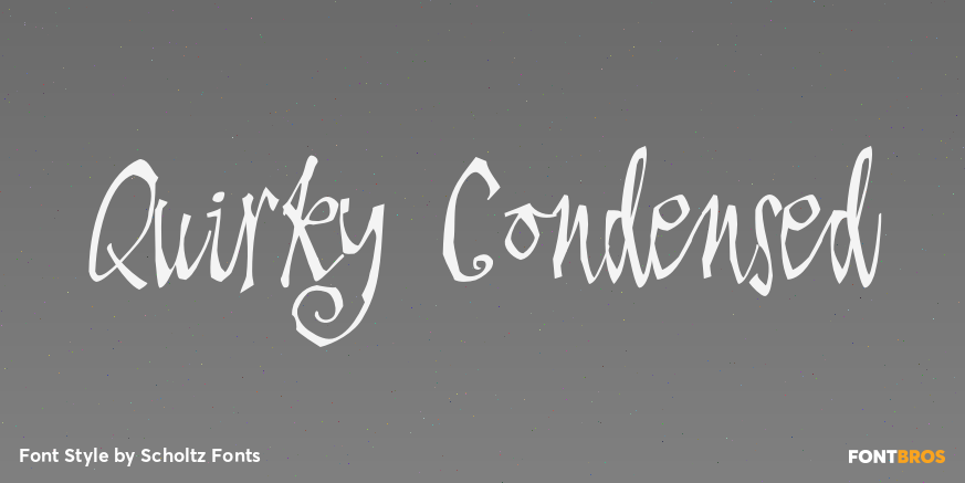 Quirky Condensed Poster