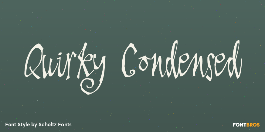 Quirky Condensed Poster