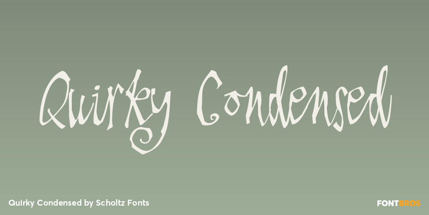 Quirky Condensed Poster