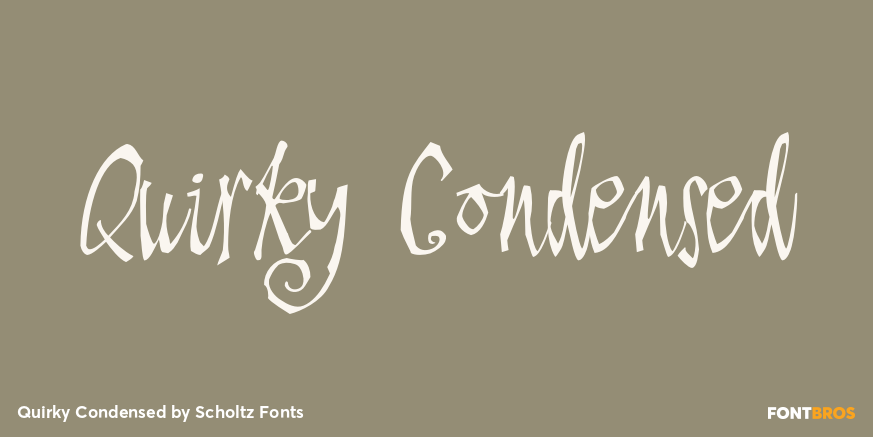 Quirky Condensed Poster