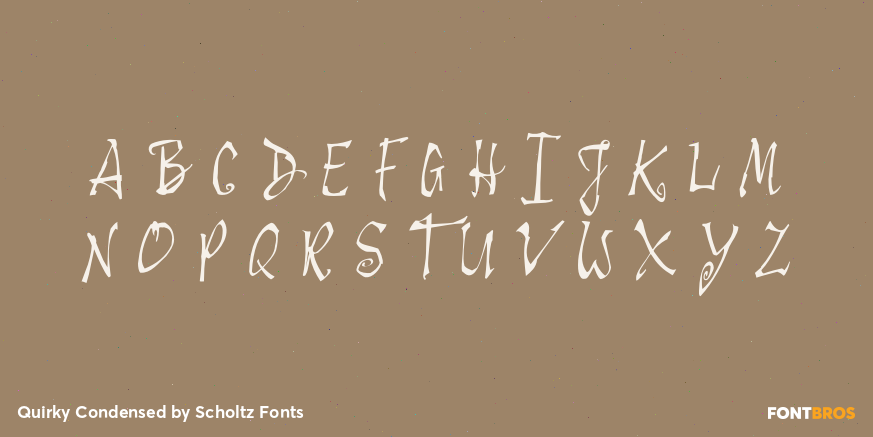 Quirky Condensed Font Poster #2