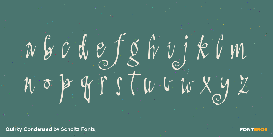 Quirky Condensed Font Poster #3