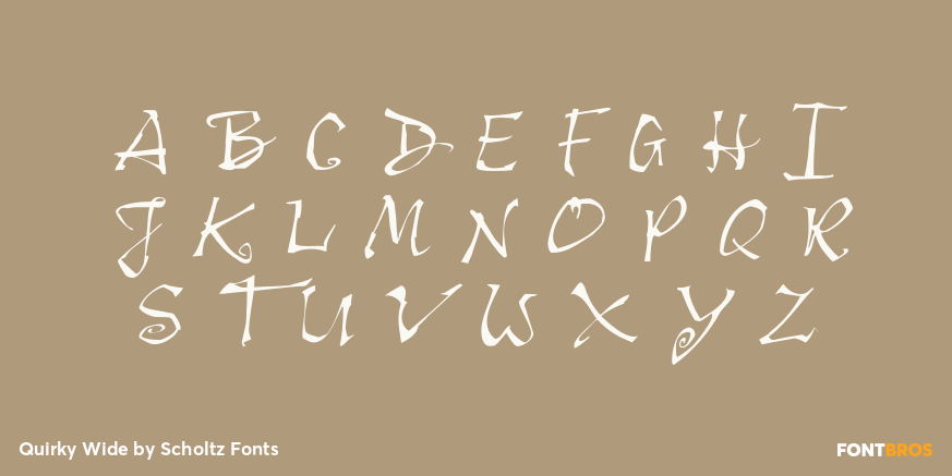 Quirky Wide Font Poster #2