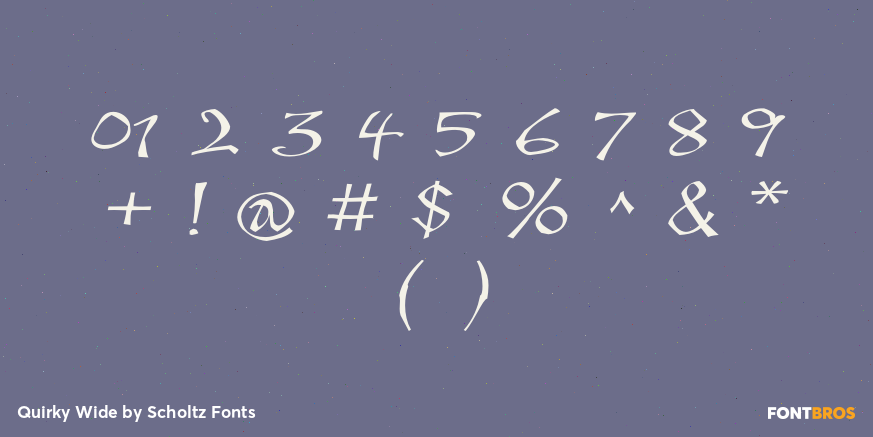 Quirky Wide Font Poster #4