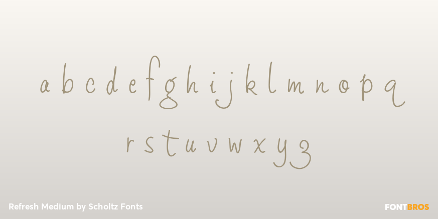 Refresh Medium Font Poster #3