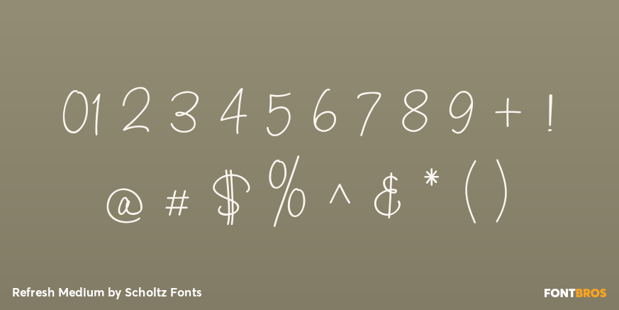 Refresh Medium Font Poster #4