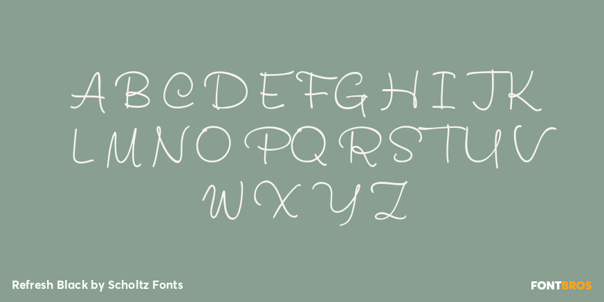 Refresh Black Font Poster #2