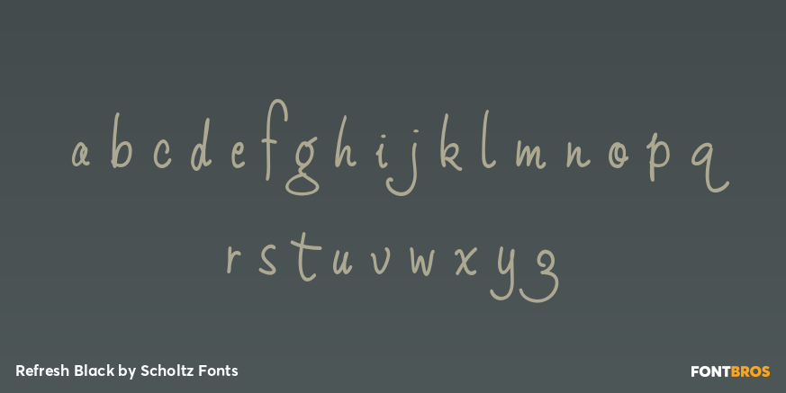 Refresh Black Font Poster #3