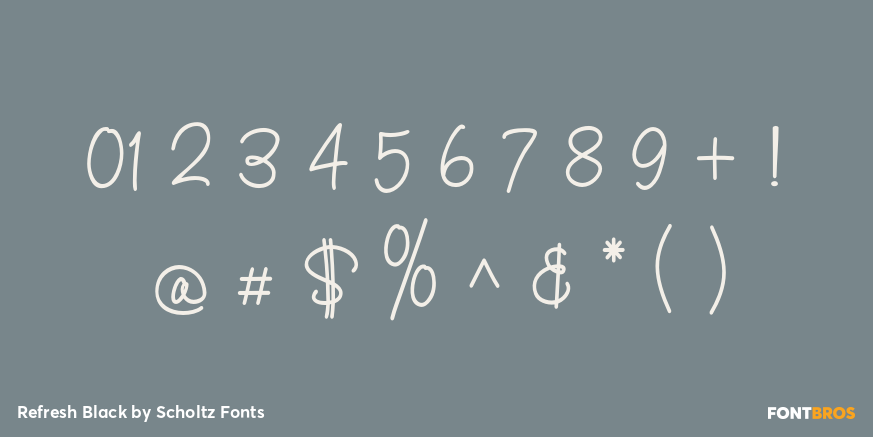 Refresh Black Font Poster #4