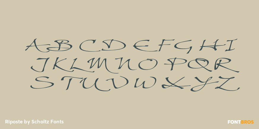 Riposte Font Poster #2