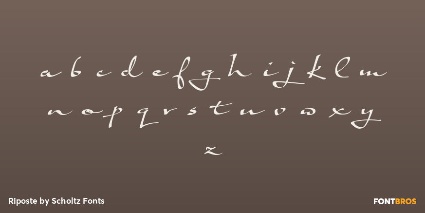 Riposte Font Poster #3