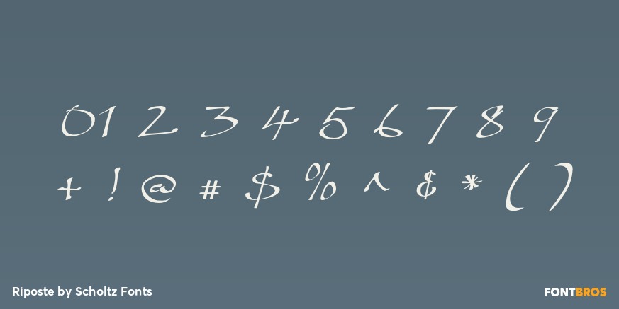 Riposte Font Poster #4